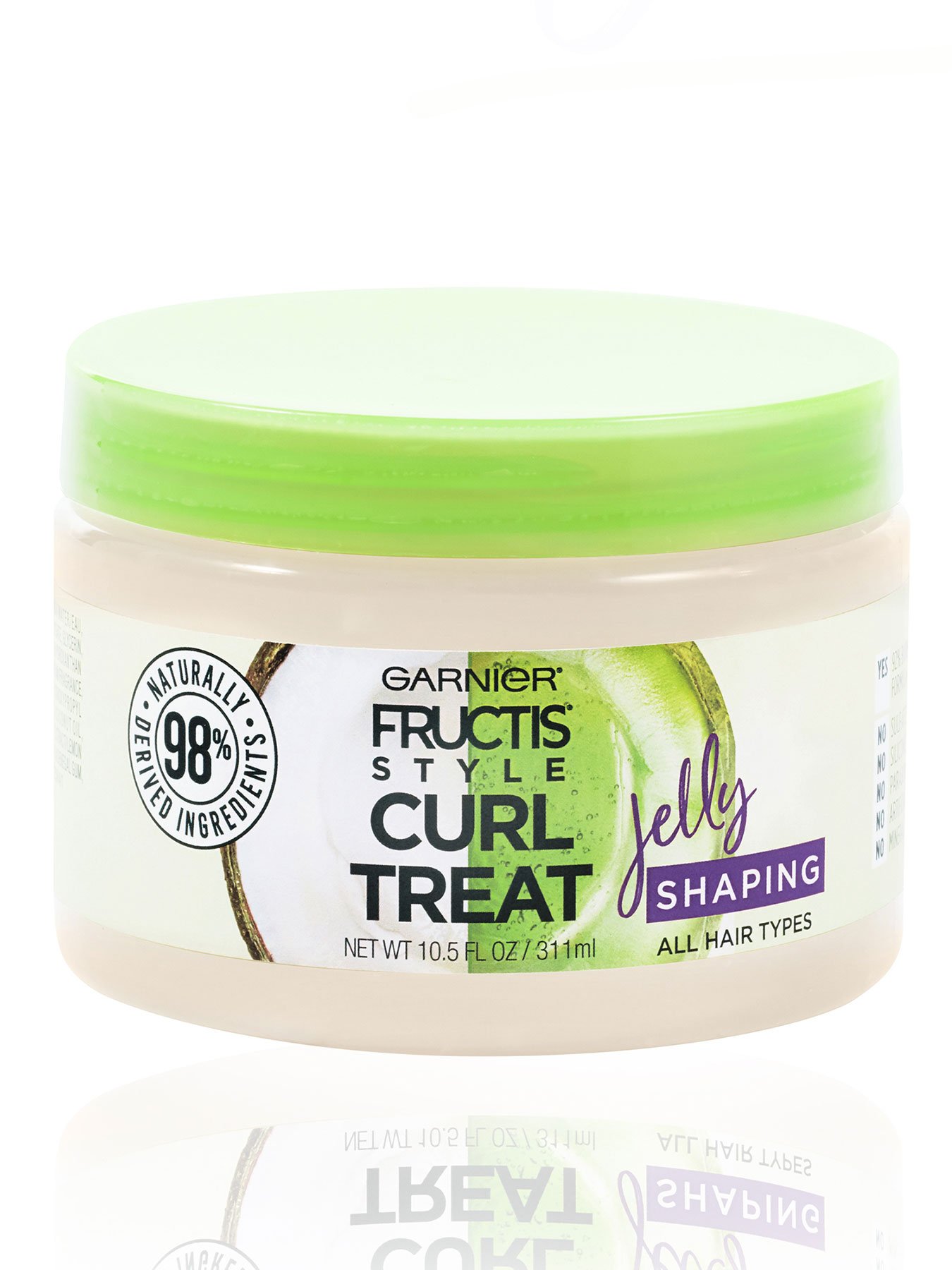 Front view of Curl Treat Jelly Shaping Leave-in Styler to Shape Curls.